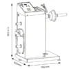 Wheel Balancer C100 Manual Spin for Car or Motorcycle. 1 Phase