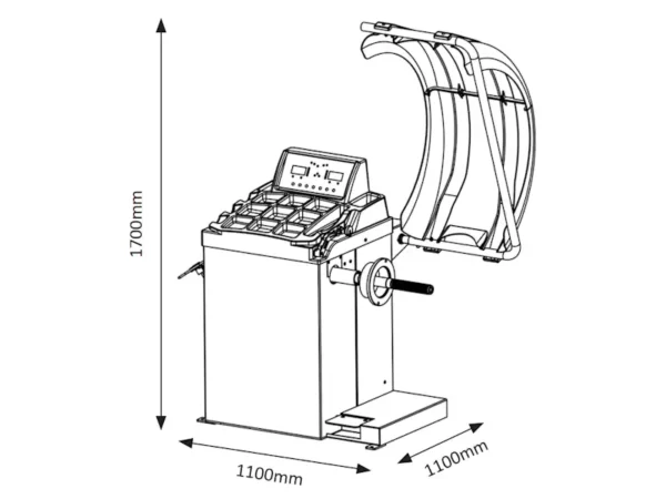 Wheel-Balancer-C220-dimensions Wheel Balancer C220 dimensions