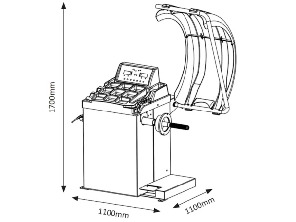 Wheel Balancer C320 dimensions