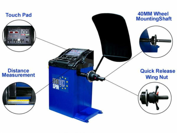 Wheel Balancer Ecotek Package for Car or Motorcycle specs from Concept Garage Equipment
