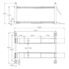 4 Post Lift 4 Tonne REDATS-L-420 Dimensions 4 Post Lift 4 Tonne REDATS-L-420 Dimensions