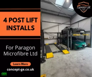 4 post lift installs for Paragon Microfibre Ltd