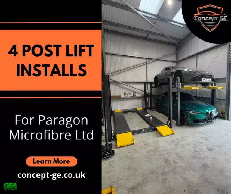 4 post lift installs for Paragon Microfibre Ltd