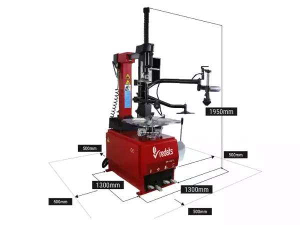 REDATS M-221-3D1 tyre changer dimensions