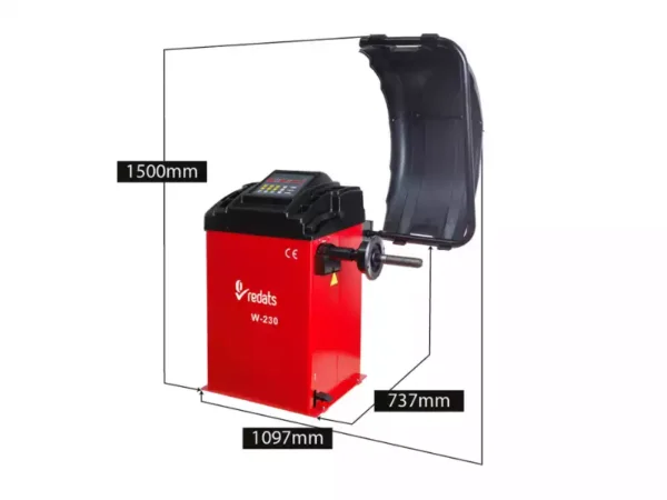 REDATS W-230 wheel balancer dimensions