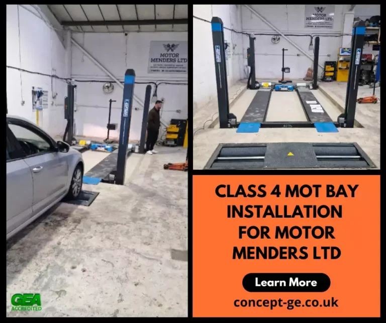 Class 4 MOT Bay install for Moter Menders Ltd
