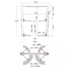 2 Post Car Lift 4-Tonne REDATS L-260 dimensions