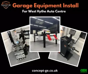 Garage Equipment Install for West Hythe Auto Centre