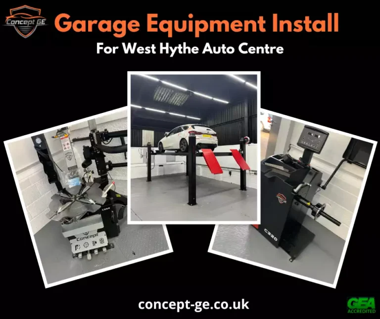 Garage Equipment Install for West Hythe Auto Centre