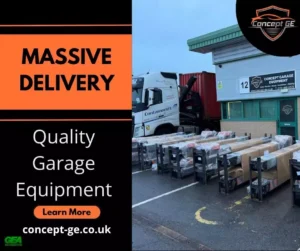 Full Throttle at Concept Garage Equipment Our Biggest Delivery Yet