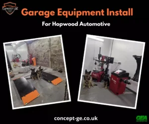 Garage Equipment install for Hopwood Automotive in Scotland
