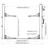 REDATS L-280 2 post lift dimensions REDATS L-280 2 post lift dimensions