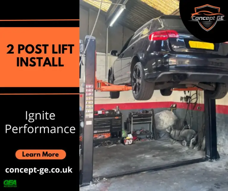 2 post lift install for Ignite Performance in Burnley