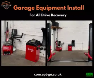 garage equipment install for All Drive Recovery in London