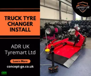 Truck Tyre Changer install for ADR UK Tyremart Ltd