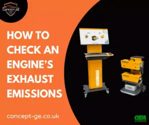 how to check an engine's exhaust emissions