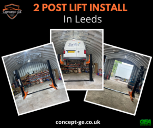 2 post lift install for zenith commercial in leeds