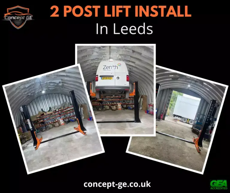 2 post lift install for zenith commercial in leeds