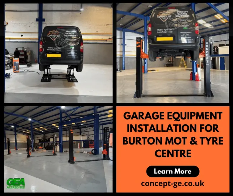 Garage Equipment Installation for Burton MOT & Tyre Centre
