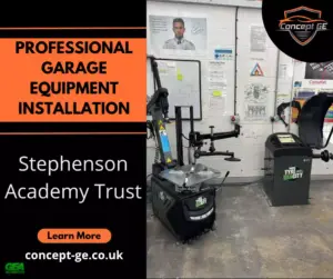 Professional Garage Equipment Installation for Stephenson Academy Trust