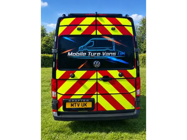 mobile tyre fitting van back